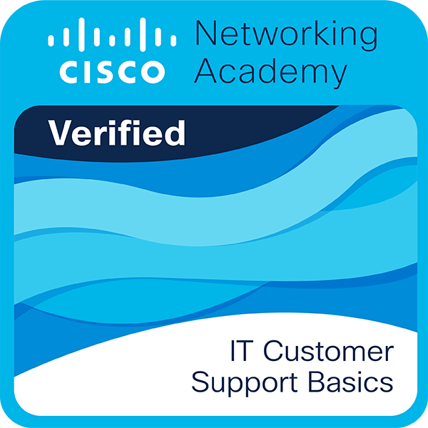 Cisco IT Customer Support Basics badge